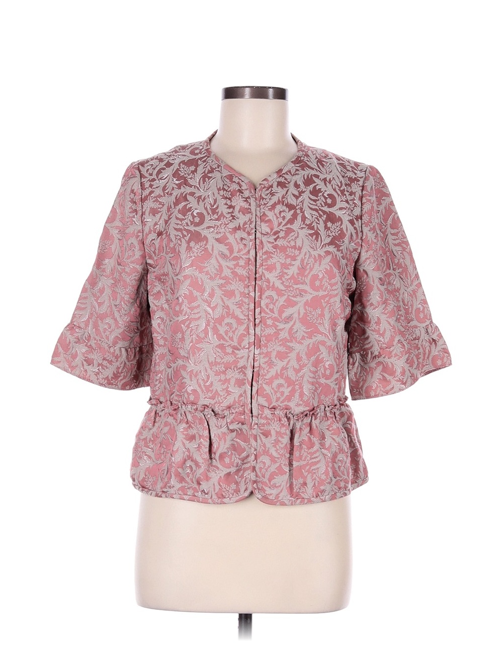 NWT Elie Tahari Suri Ruffled Jacket In Candlelight